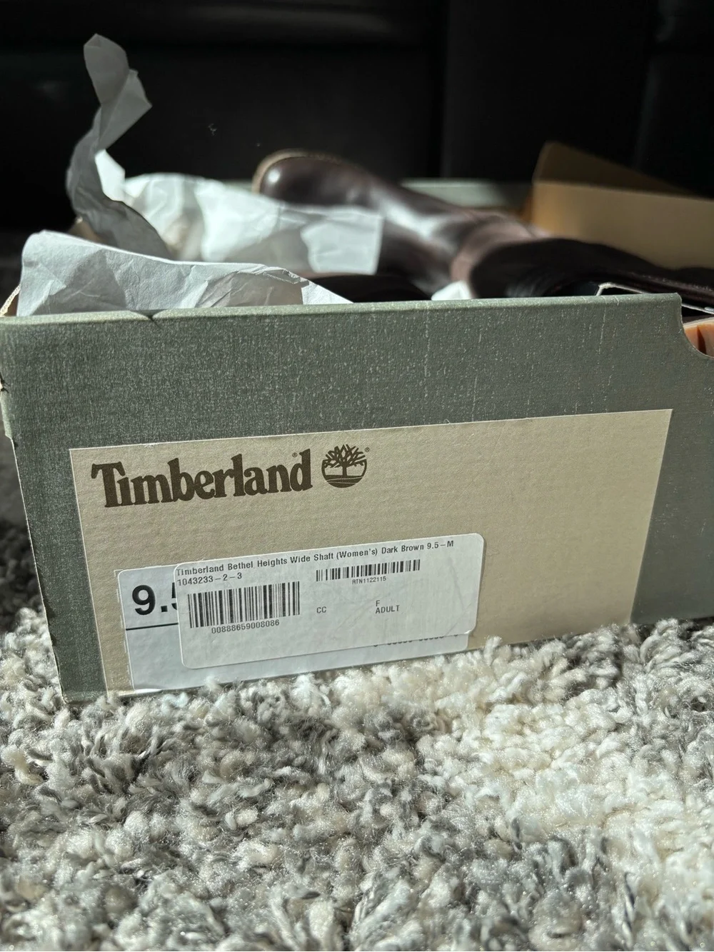 Timberland Women's Dark Brown Tall Leather & Suede Over-the-Knee Boots